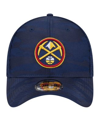 Мужская темно-синяя шляпа Denver Nuggets New Era в тонком камуфляже 39-ГО размера Flex