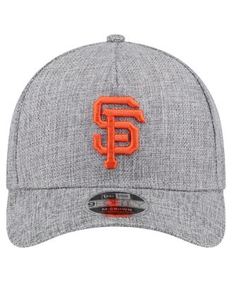 Мужская серая шляпа San Francisco Giants Cotton Weave M-Crown с А-образной оправой, регулируемая на 9 футов, Новая эра