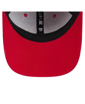 Men's Scarlet San Francisco 49ers Game Day Linear 39THIRTY Flex Hat