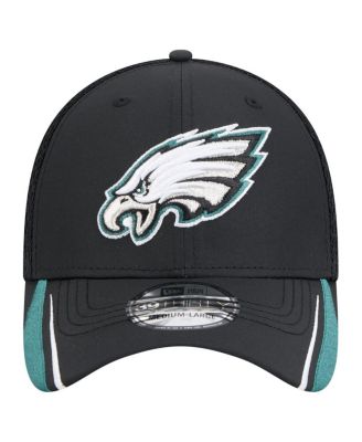 Мужская черная кепка Philadelphia Eagles Game Day Linear 39THIRTY Flex от New Era