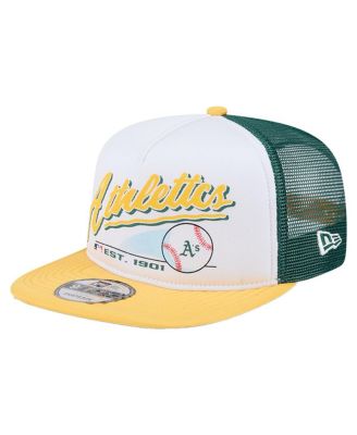 New Era - Big Boys and Girls White Athletics Retro 9FIFTY Snapback Hat