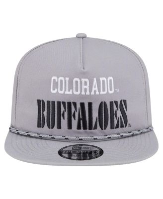 Винтажная регулируемая шляпа гольфиста Colorado Buffaloes для мужчин новой эры серого цвета
