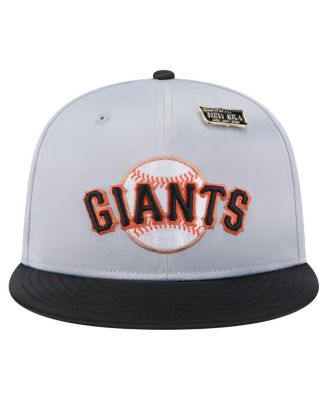 Мужская приталенная шляпа New Era из атласа San Francisco Giants Satin серого/черного цвета 59-го размера