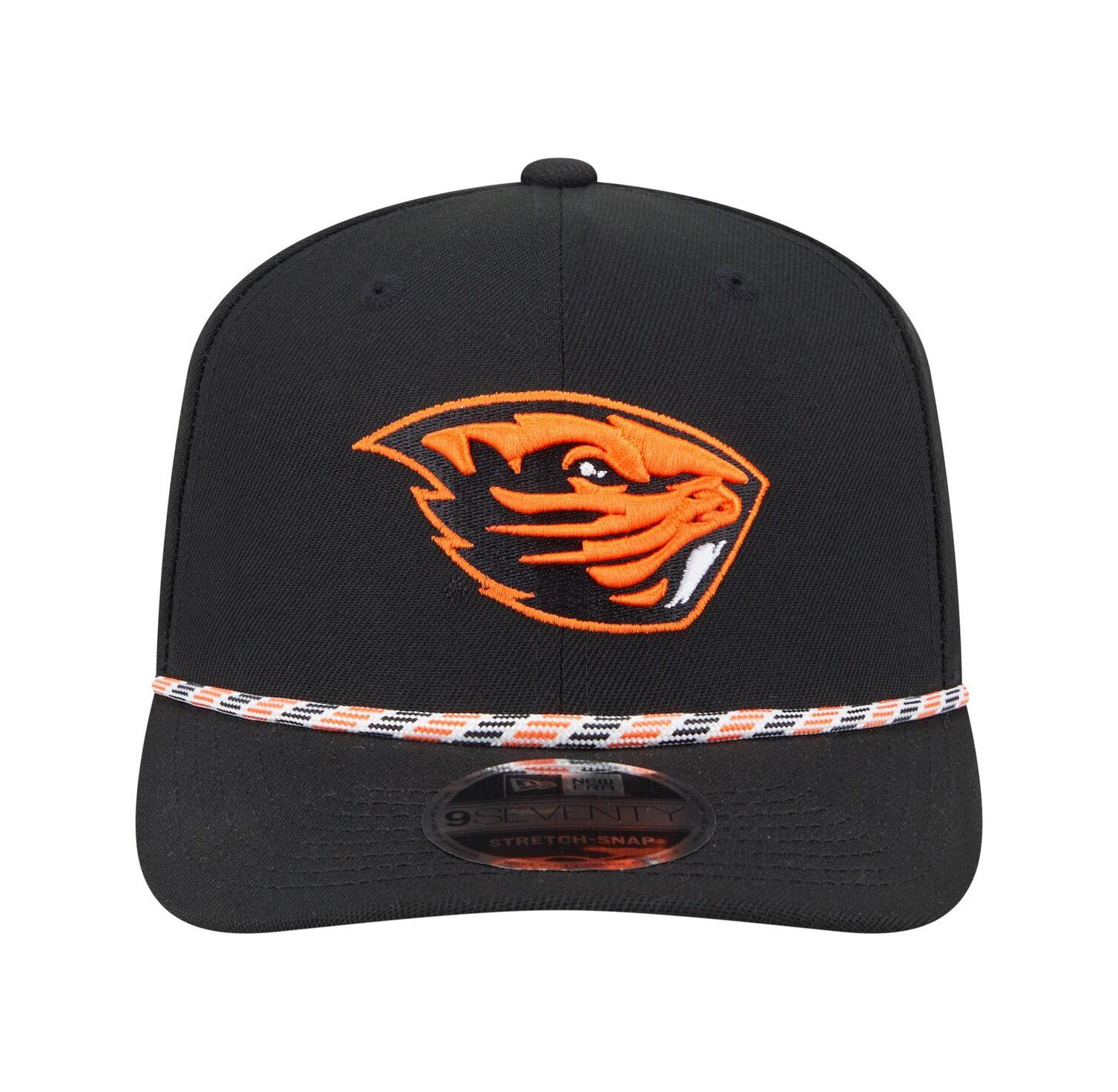 Men's Black Oregon State Beavers Game Day Multi-Rope 9SEVENTY Stretch-Snap Hat
