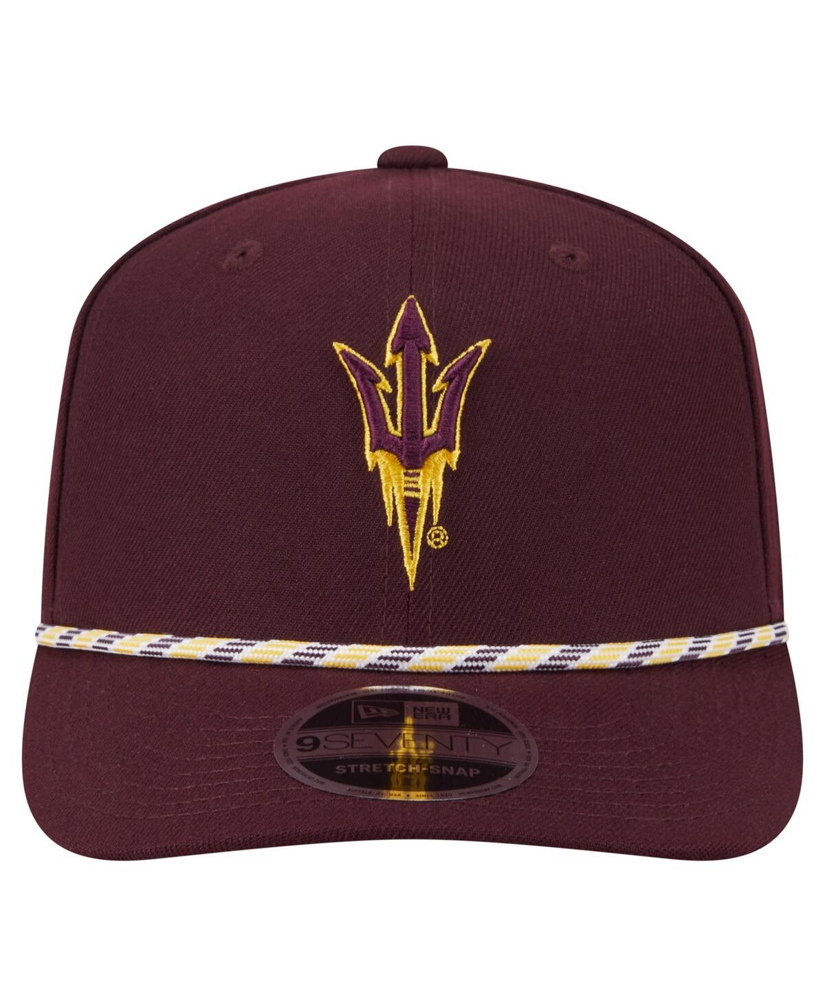 NEW ERA MEN'S MAROON ARIZONA STATE SUN DEVILS GAME DAY MULTI-ROPE 9SEVENTY STRETCH-SNAP HAT 