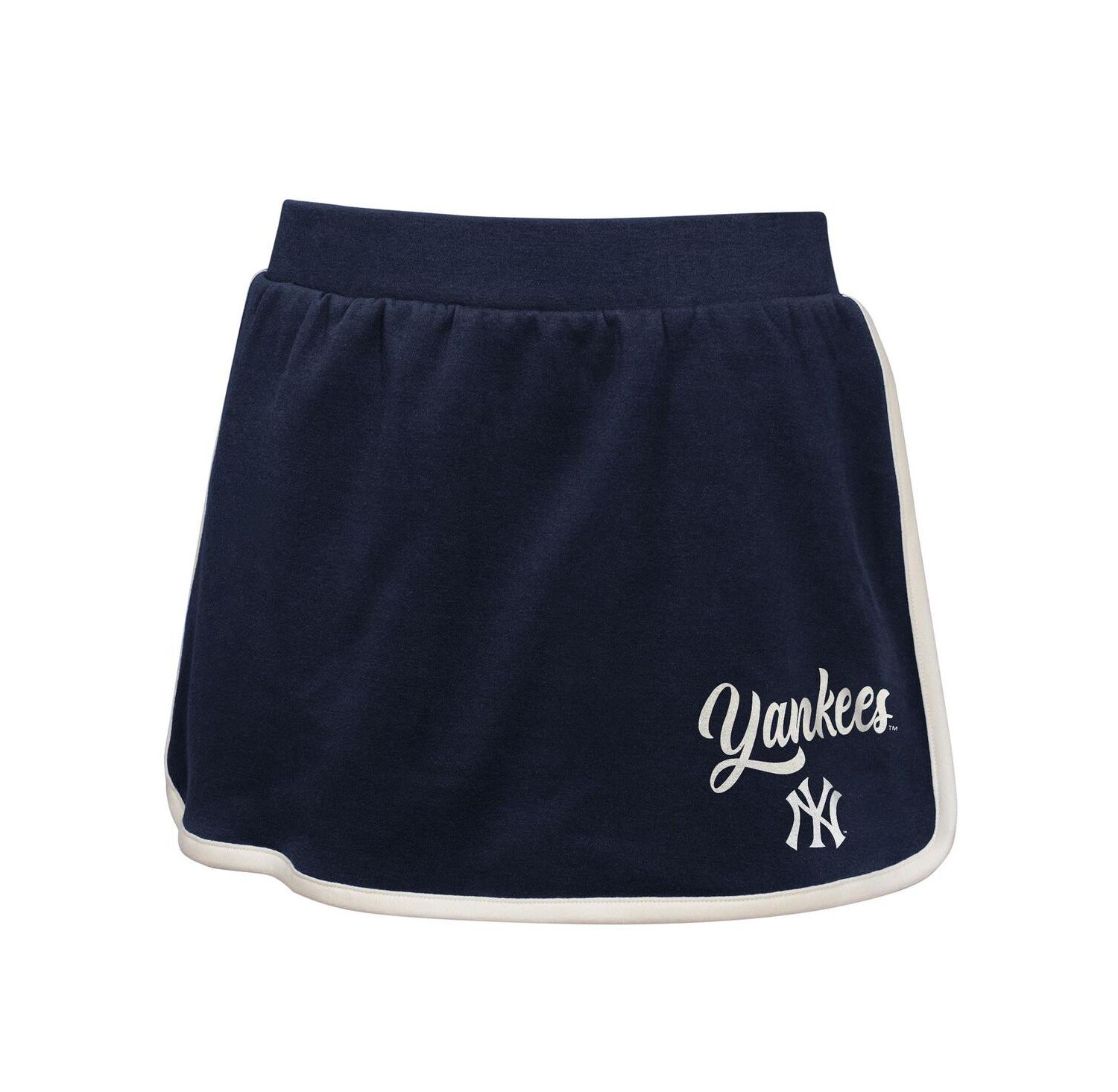 Big Girls 2-Piece Navy New York Yankees Base Trainer Johnny Polo Shirt and Skort Set