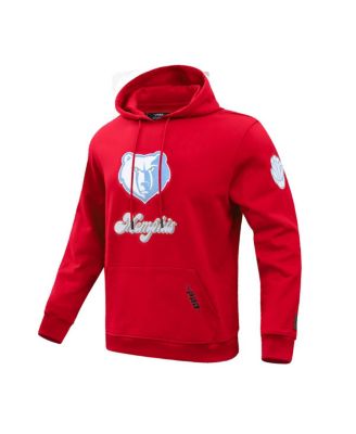 Мужская толстовка-пуловер Pro Standard красного цвета Memphis Grizzlies 2024/25 City Edition с капюшоном