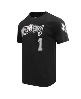 Мужская футболка Pro Standard от Victor Wembanyama Black San Antonio Spurs City Ransom от Pro Standard