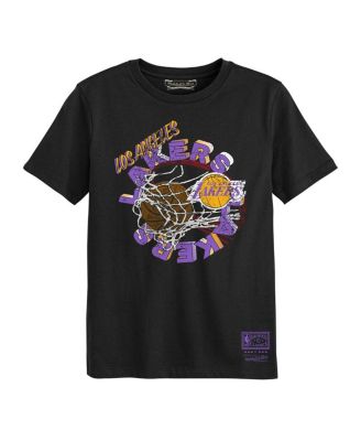 Mitchell & Ness - Preschool Black Los Angeles Lakers In The Net T-Shirt