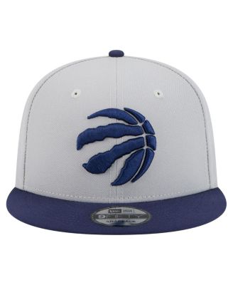 Мужская кепка-бейсболка Toronto Raptors Color Pack 2-тонного цвета New Era серого / темно-синего цвета с застежкой-молнией 9 футов 5 дюймов