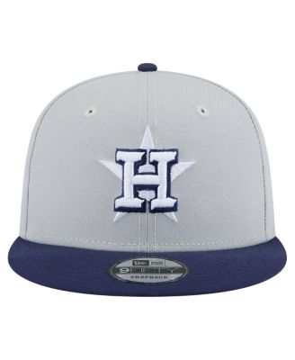 Мужская кепка-снэпбэк New Era серого / темно-синего цвета Houston Astros в 2-тонном цветовом наборе 9FIFTY Snapback