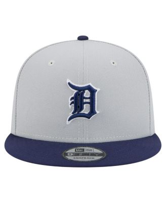 Мужская кепка-снэпбэк New Era серого / темно-синего цвета Detroit Tigers, 2-тонная, в упаковке 9 штук.