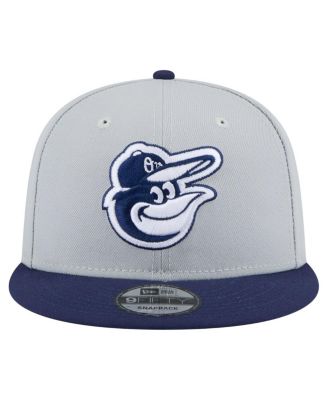 Мужская кепка-снэпбэк New Era серого / темно-синего цвета Baltimore Orioles, 2-тонная, в упаковке 9 штук.