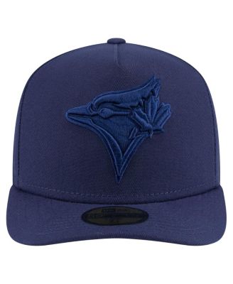 Мужская темно-синяя шляпа New Era Toronto Blue Jays Color Pack A-Frame 59, приталенная по фигуре.