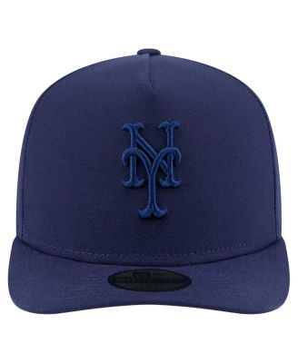 Мужская темно-синяя шляпа New Era New York Mets Color Pack A-Frame 59, приталенная по фигуре.