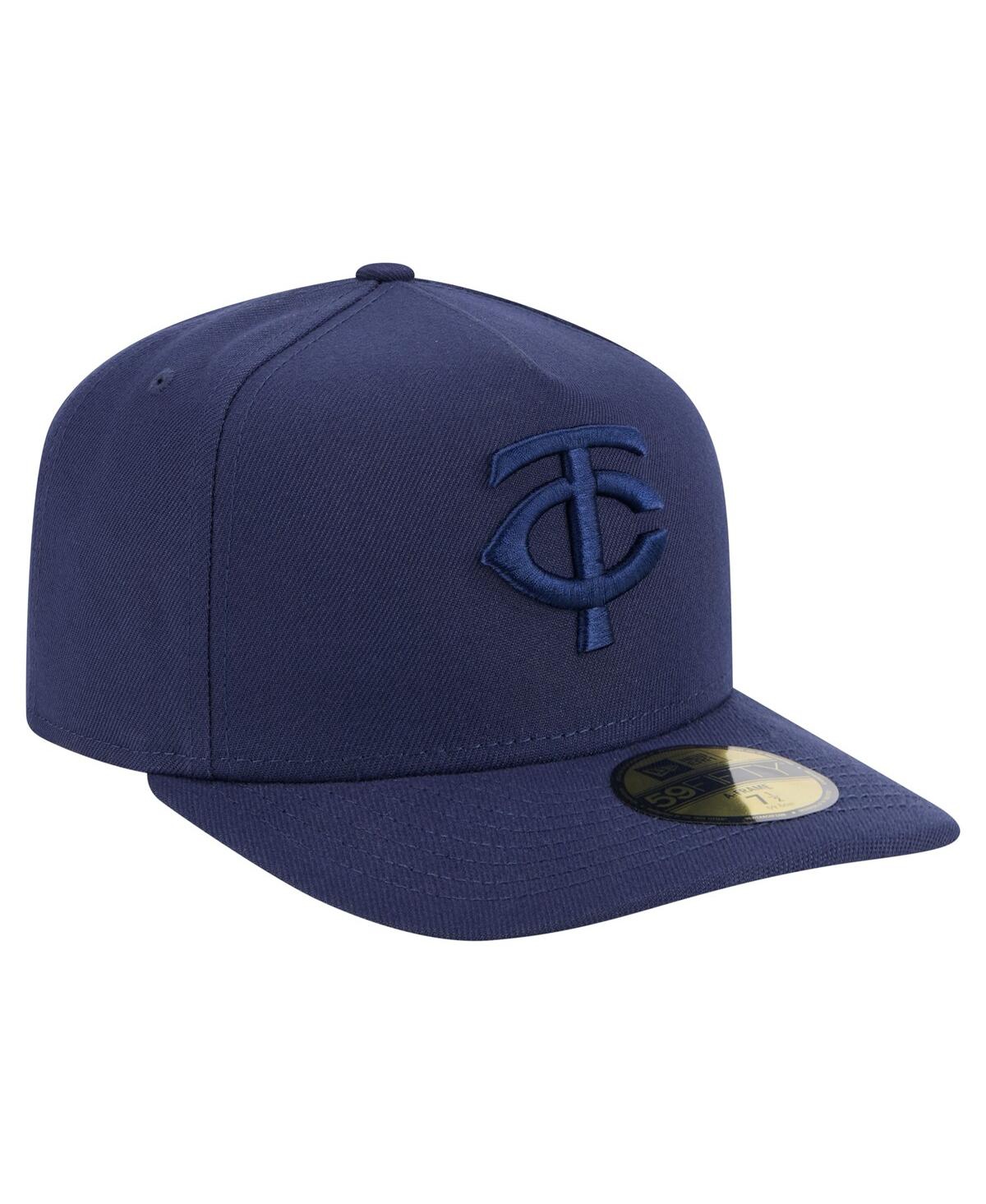 NEW ERA MEN'S NAVY MINNESOTA TWINS COLOR PACK A-FRAME 59FIFTY FITTED HAT 