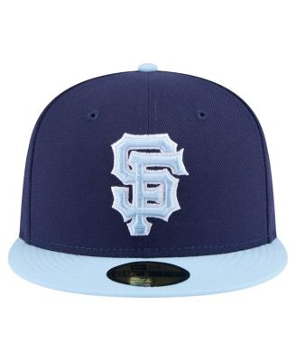 Мужская темно-синяя /светло-голубая шляпа New Era San Francisco Giants Color Pack 2-Тонная приталенная шляпа длиной 59 футов