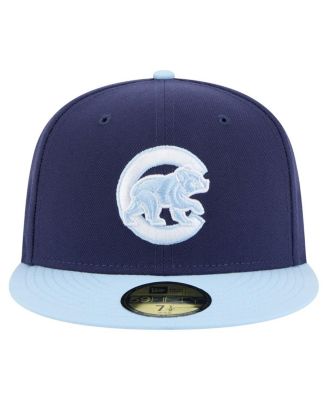 Мужская темно-синяя /светло-голубая шляпа Chicago Cubs Color Pack от New Era, 2-тонная приталенная шляпа длиной 59 сантиметров