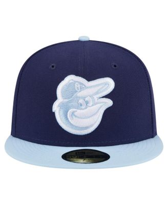 Мужская темно-синяя /светло-голубая шляпа Baltimore Orioles Color Pack от New Era, 2-тонная приталенная шляпа длиной 59 сантиметров