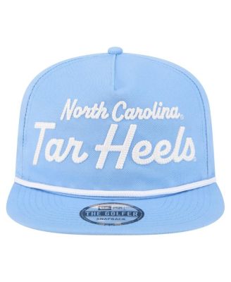 Мужская кепка-снэпбэк для гольфистов New Era Carolina Blue North Carolina Tar Heels Adventure Team с надписью для гольфа