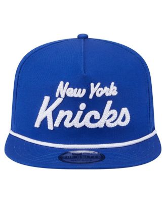 Мужская бейсболка для гольфа New Era синего цвета с надписью New York Knicks Team Snapback