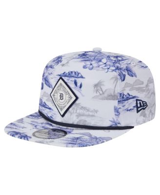 New Era - Men's White Detroit Tigers Printed Island Golfer Snapback Hat