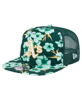 New Era - Men's Green Athletics Adventure Pattern Golfer Trucker Snapback Hat