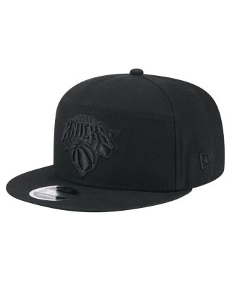New Era - Men's Black New York Knicks Adventure Canvas Split Panel 9FIFTY Snapback Hat