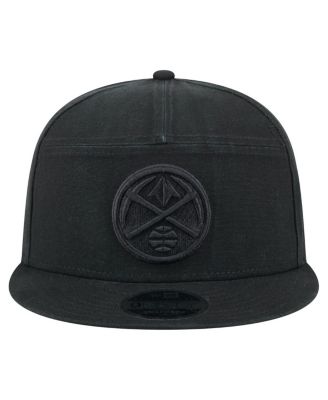 Мужская черная кепка-бейсболка Denver Nuggets Adventure из парусины с разрезной панелью New Era 9FIFTY