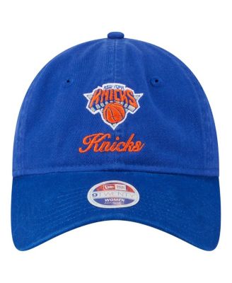 Женская синяя шляпа New York Knicks Gameday Preppy 9TWENTY с регулируемой посадкой New Era