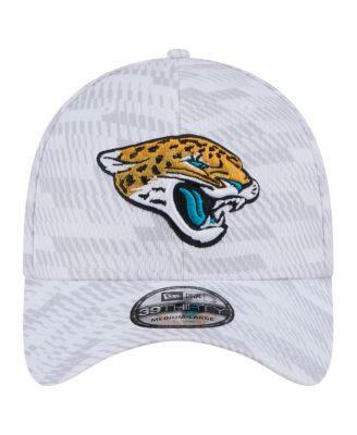 Мужская белая кепка New Era Jacksonville Jaguars Gameday Flex размером 39 см.