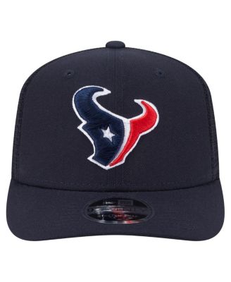 Мужская темно-синяя шляпа Houston Texans Main Trucker 9SEVENTY с эластичной застежкой-молнией новой эры