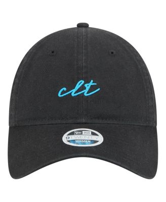 Women's Black Charlotte FC Script 9TWENTY Adjustable Hat