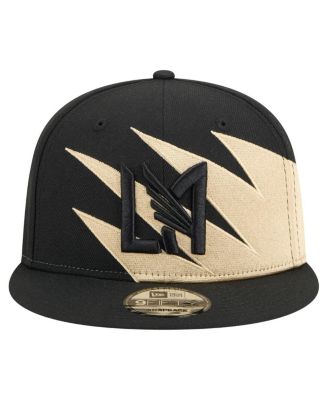 Мужская черно-коричневая кепка New Era LAFC Jagged 9FIFTY Snapback