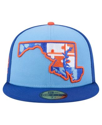 Мужская синяя приталенная шляпа Aberdeen IronBirds Authentic Collection 59 размера 