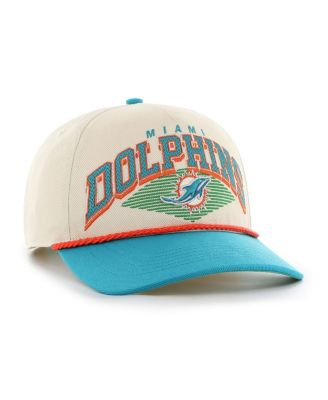 Брендовая мужская кремовая шляпа Miami Dolphins Pomona Rope с регулируемой навеской от бренда '47