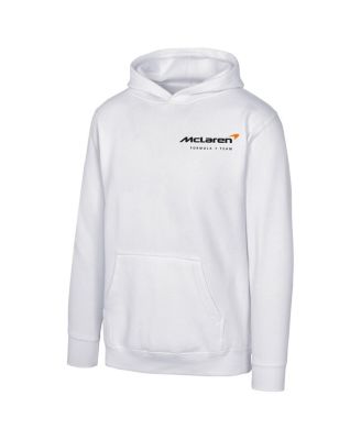 Верхняя одежда Мужская белая толстовка-пуловер McLaren F1 Team в стиле ретро с капюшоном