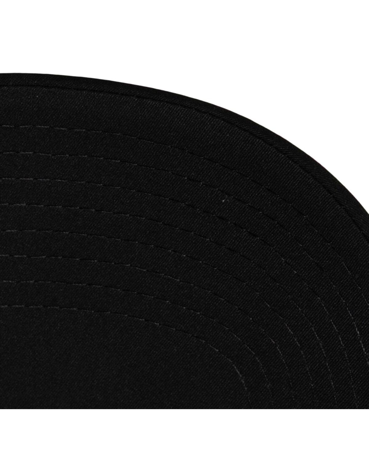 Mitchell & Ness Men's Black Columbus Crew Perfect Strapback Adjustable Hat