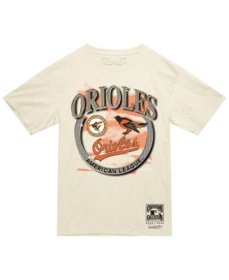 Мужская кремовая футболка Mitchell & Ness Baltimore Orioles Crown Jewels от Mitchell & Ness