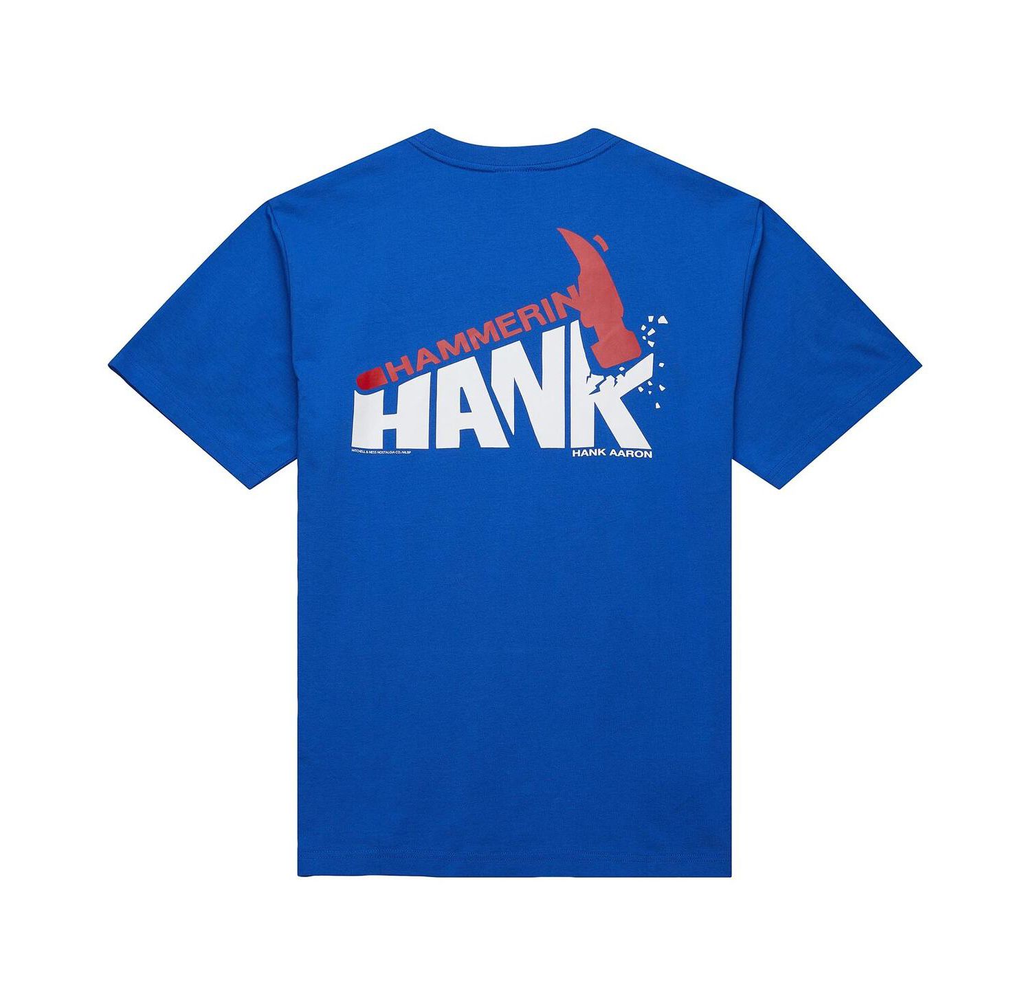 Men's Hank Aaron Royal Atlanta Braves Legends Collection Vintage Logo T-Shirt