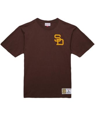 Men's Tony Gwynn Brown San Diego Padres Legends Collection Vintage Logo T-Shirt