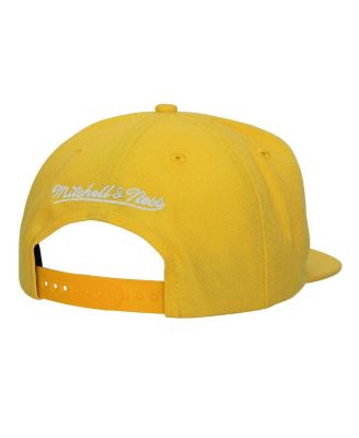 Мужская золотая шляпа Mitchell & Ness из коллекции San Diego Padres Cooperstown с откидывающейся спинкой и застежкой-молнией