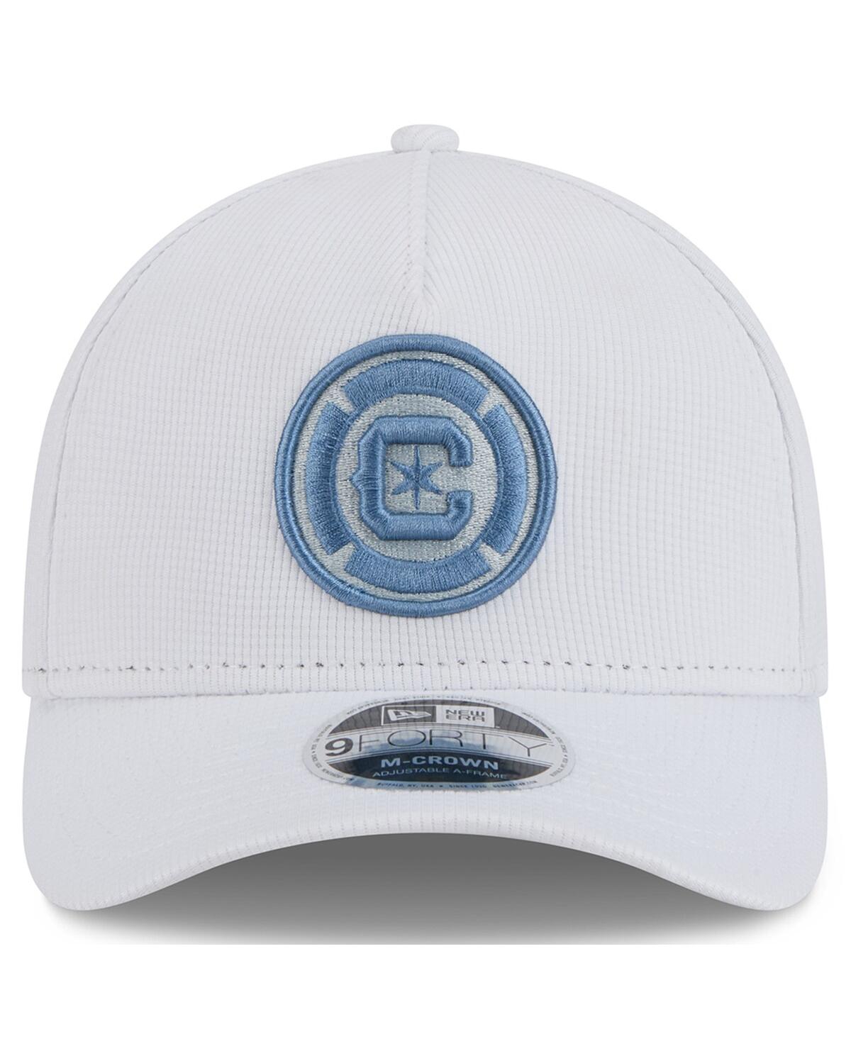 NEW ERA MEN'S WHITE CHICAGO FIRE 2025 JERSEY HOOK 9FORTY M-CROWN ADJUSTABLE HAT 