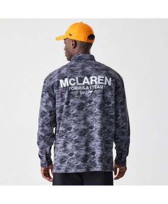 Мужская графитовая камуфляжная рубашка McLaren F1 Team на пуговицах New Era