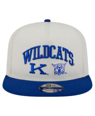 Мужская белая кепка-бейсболка Kentucky Wildcats Collegiate 9FIFTY A-образной формы с застежкой-молнией New Era