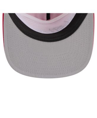 Men's Red Washington Nationals Retro Satin Script Golfer Adjustable Hat