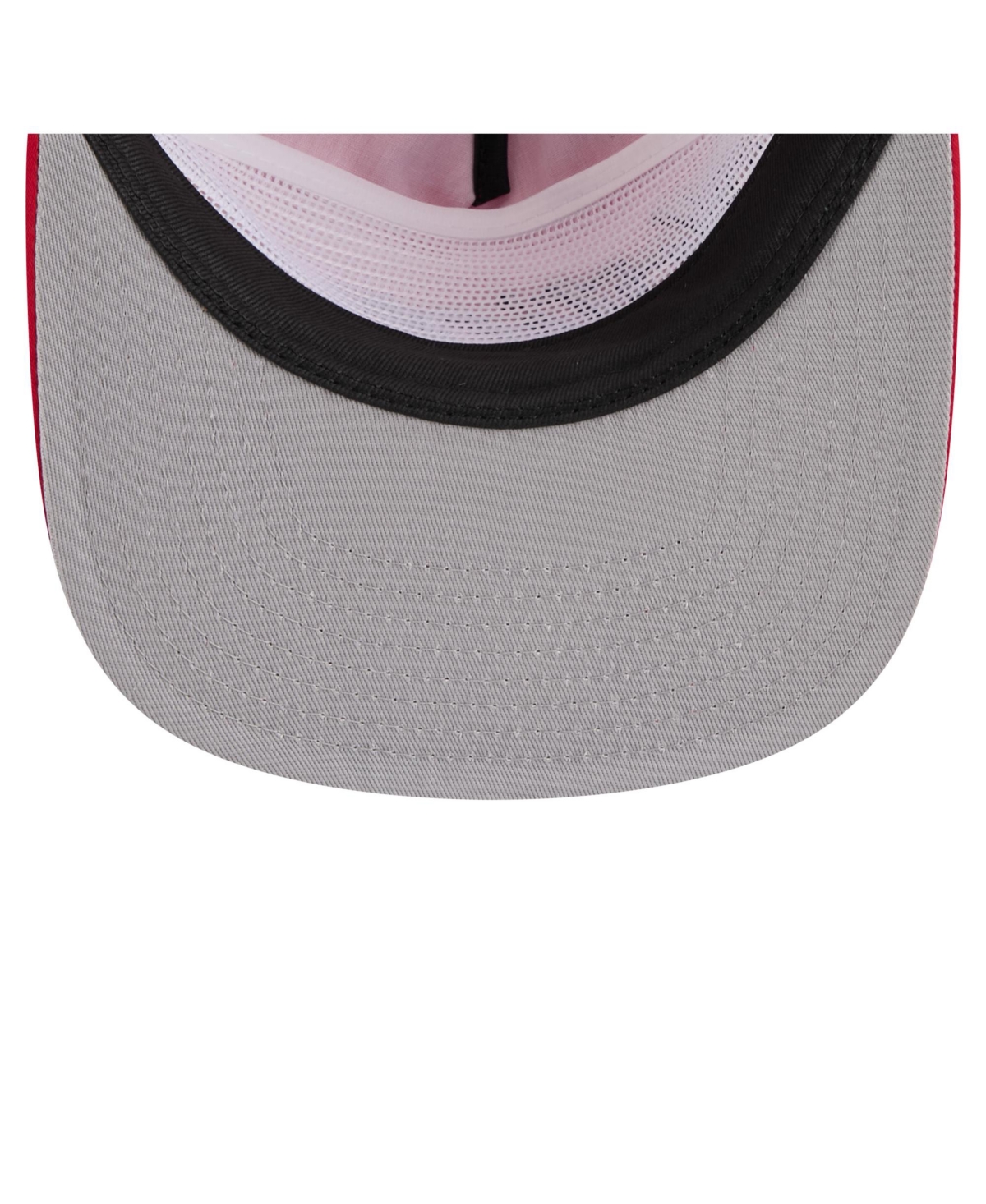New Era Men's Red Washington Nationals Retro Satin Script Golfer Adjustable Hat