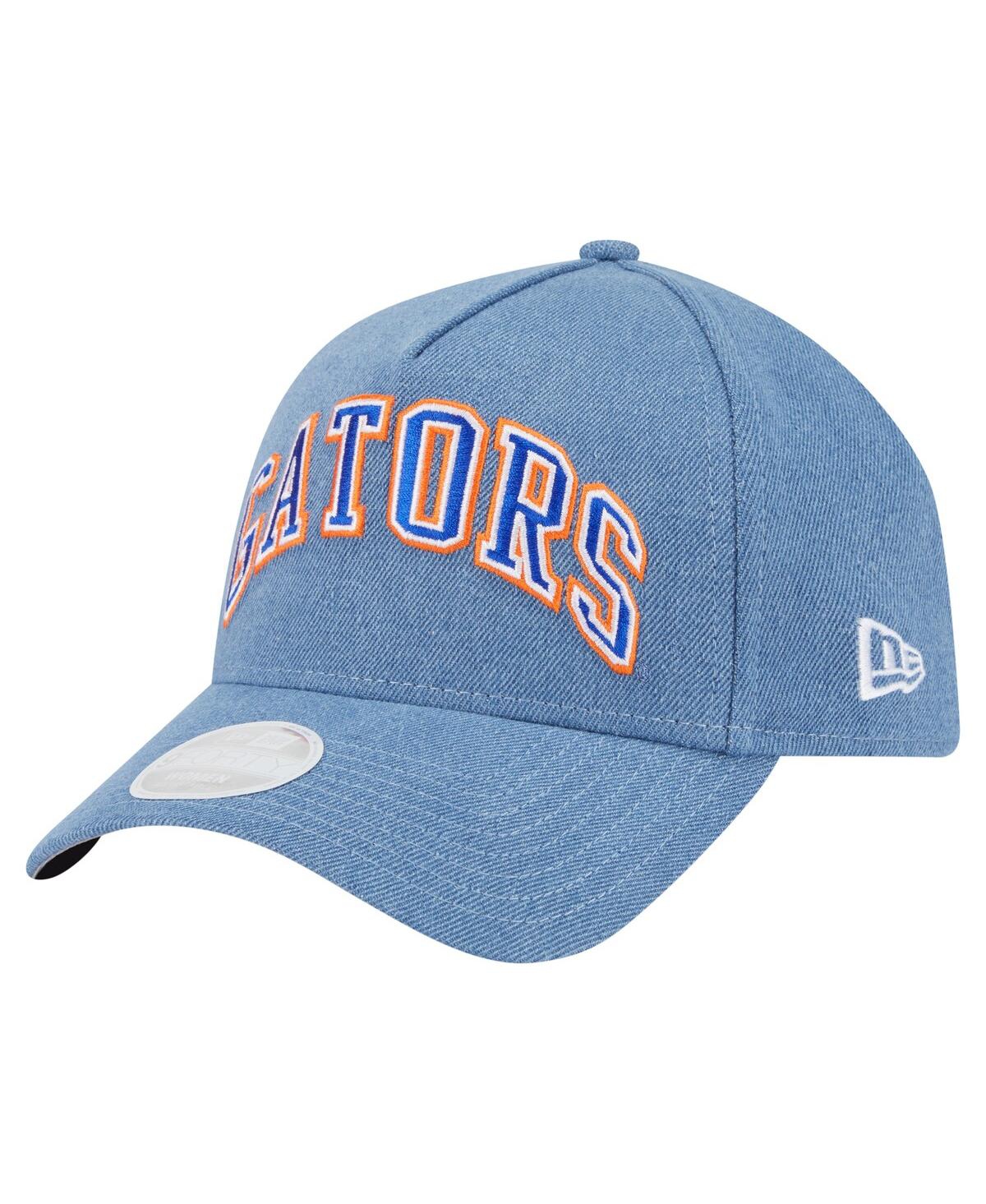 Shop New Era Women's Denim Florida Gators A-frame 9forty Adjustable Hat