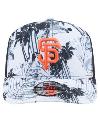 Новая мужская черная шляпа San Francisco Giants Hula Trucker 9SEVENTY с регулируемой длиной.