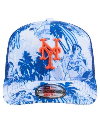 Мужская кепка New Era Royal New York Mets Hula Trucker 9SEVENTY с регулируемой длиной